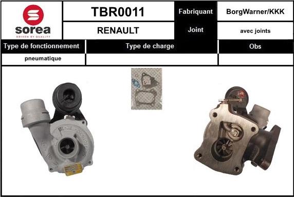 EAI TBR0011 - Kompresors, Turbopūte adetalas.lv