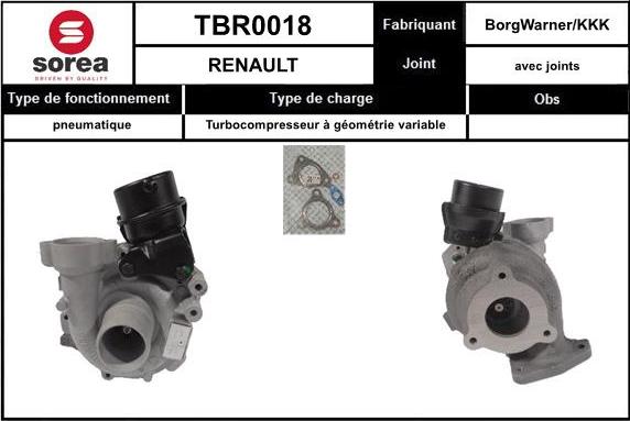 EAI TBR0018 - Kompresors, Turbopūte adetalas.lv