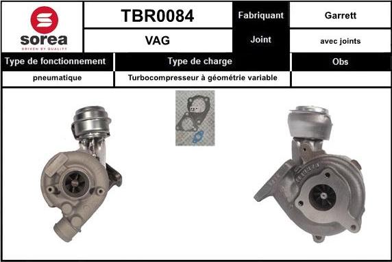 EAI TBR0084 - Kompresors, Turbopūte adetalas.lv