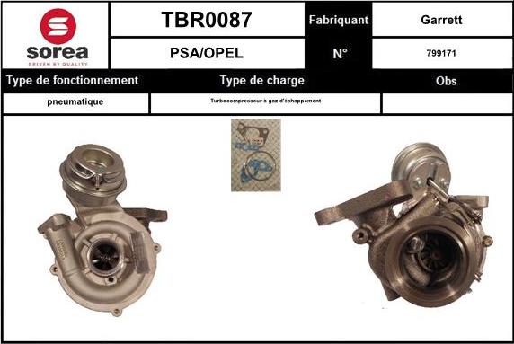 EAI TBR0087 - Kompresors, Turbopūte adetalas.lv