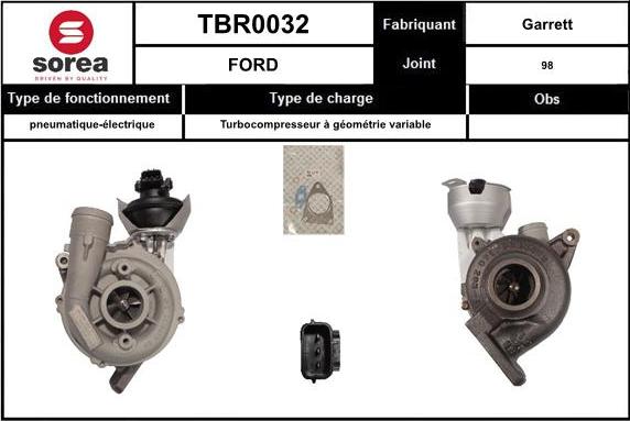 EAI TBR0032 - Kompresors, Turbopūte adetalas.lv