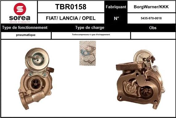 EAI TBR0158 - Kompresors, Turbopūte adetalas.lv