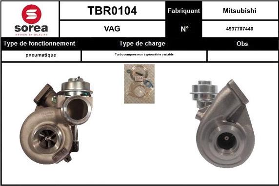 EAI TBR0104 - Kompresors, Turbopūte adetalas.lv