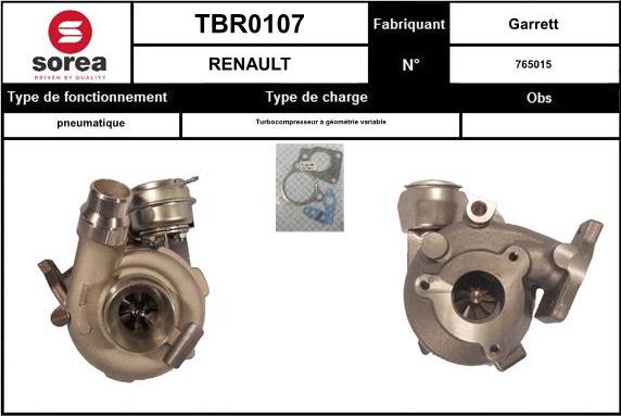 EAI TBR0107 - Kompresors, Turbopūte adetalas.lv