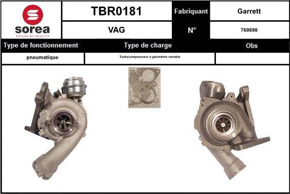 EAI TBR0181 - Kompresors, Turbopūte adetalas.lv