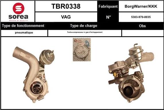 EAI TBR0338 - Kompresors, Turbopūte adetalas.lv