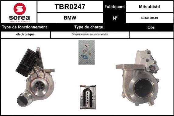 EAI TBR0247 - Kompresors, Turbopūte adetalas.lv