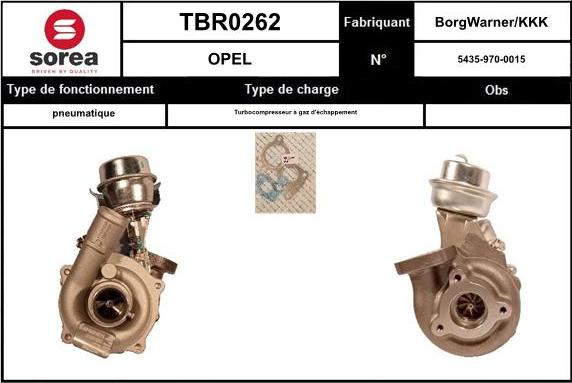 EAI TBR0262 - Kompresors, Turbopūte adetalas.lv