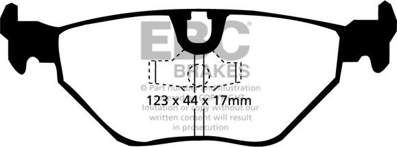 EBC Brakes DP9690 - Bremžu uzliku kompl., Disku bremzes adetalas.lv