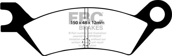 EBC Brakes DP442 - Bremžu uzliku kompl., Disku bremzes adetalas.lv