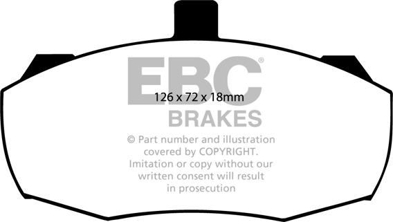 EBC Brakes DP462 - Bremžu uzliku kompl., Disku bremzes adetalas.lv