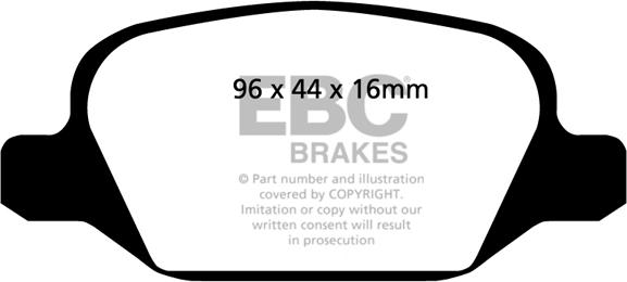 EBC Brakes DP41430R - Bremžu uzliku kompl., Disku bremzes adetalas.lv