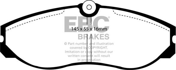 EBC Brakes DP947 - Bremžu uzliku kompl., Disku bremzes adetalas.lv