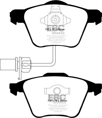 EBC Brakes DP21495 - Bremžu uzliku kompl., Disku bremzes adetalas.lv