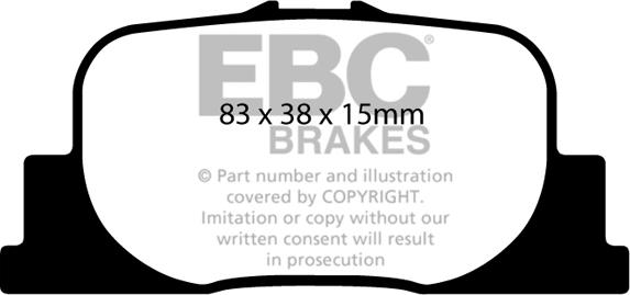 EBC Brakes DP1456 - Bremžu uzliku kompl., Disku bremzes adetalas.lv