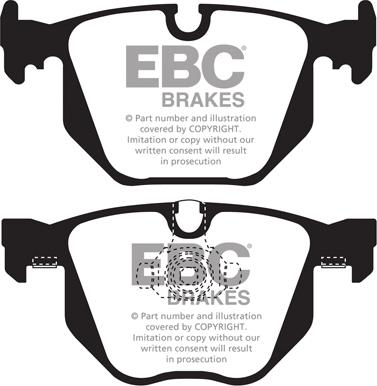 EBC Brakes DP1450 - Bremžu uzliku kompl., Disku bremzes adetalas.lv