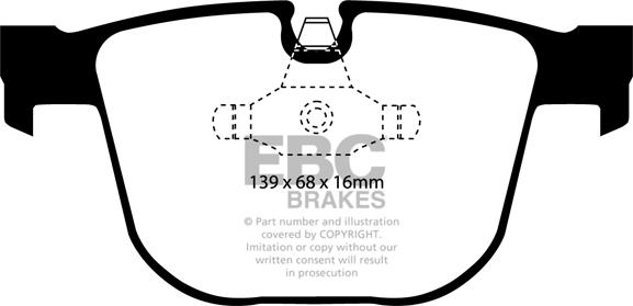 EBC Brakes DP41451R - Bremžu uzliku kompl., Disku bremzes adetalas.lv