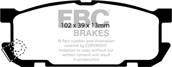 EBC Brakes DP1453 - Bremžu uzliku kompl., Disku bremzes adetalas.lv