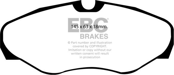 EBC Brakes DP21461 - Bremžu uzliku kompl., Disku bremzes adetalas.lv