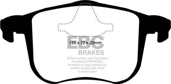 EBC Brakes DP1416 - Bremžu uzliku kompl., Disku bremzes adetalas.lv