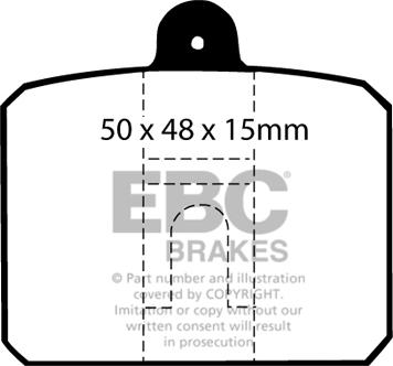 EBC Brakes DP159 - Bremžu uzliku kompl., Disku bremzes adetalas.lv