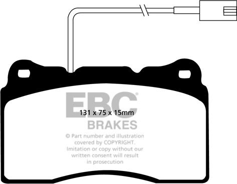 EBC Brakes DP21540 - Bremžu uzliku kompl., Disku bremzes adetalas.lv