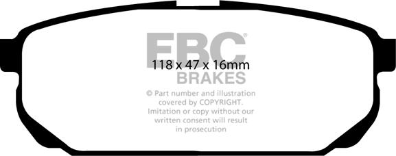 EBC Brakes DP1559 - Bremžu uzliku kompl., Disku bremzes adetalas.lv