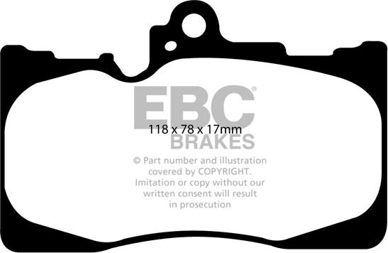 EBC Brakes DP1589 - Bremžu uzliku kompl., Disku bremzes adetalas.lv