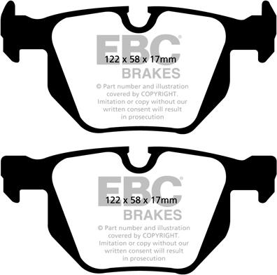 EBC Brakes DP1588 - Bremžu uzliku kompl., Disku bremzes adetalas.lv