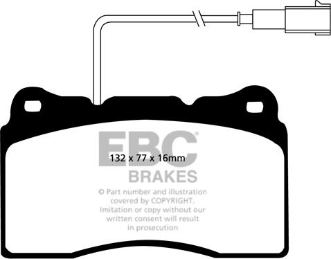 EBC Brakes DP31536C - Bremžu uzliku kompl., Disku bremzes adetalas.lv