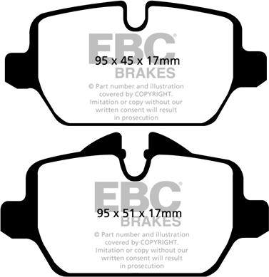 EBC Brakes DP1576 - Bremžu uzliku kompl., Disku bremzes adetalas.lv