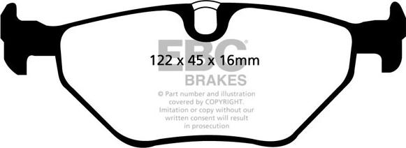 EBC Brakes DP1091 - Bremžu uzliku kompl., Disku bremzes adetalas.lv