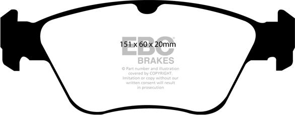 EBC Brakes DP1055 - Bremžu uzliku kompl., Disku bremzes adetalas.lv