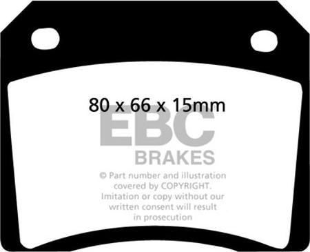 EBC Brakes DP101 - Bremžu uzliku kompl., Disku bremzes adetalas.lv