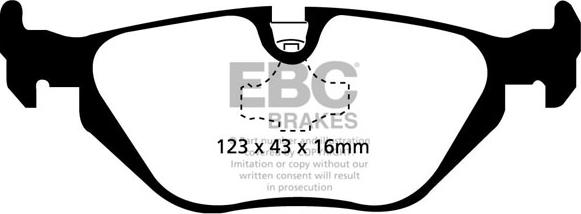 EBC Brakes DP31079C - Bremžu uzliku kompl., Disku bremzes adetalas.lv