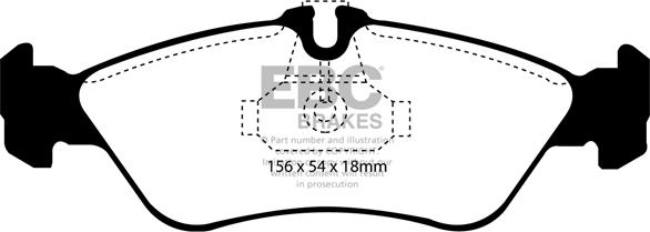 EBC Brakes DP1070/2 - Bremžu uzliku kompl., Disku bremzes adetalas.lv