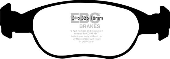 EBC Brakes DP21141 - Bremžu uzliku kompl., Disku bremzes adetalas.lv