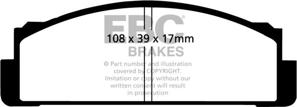 EBC Brakes DP116 - Bremžu uzliku kompl., Disku bremzes adetalas.lv