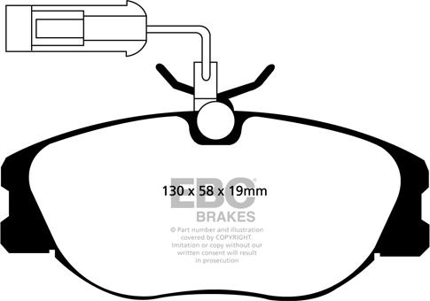 EBC Brakes DP1109 - Bremžu uzliku kompl., Disku bremzes adetalas.lv