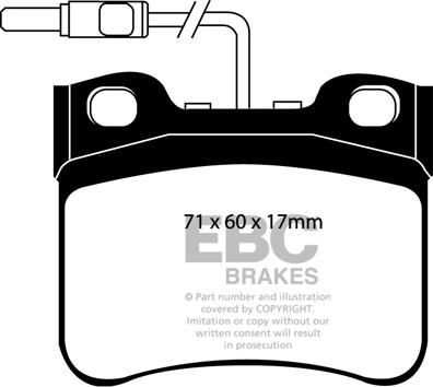 EBC Brakes DP1111 - Bremžu uzliku kompl., Disku bremzes adetalas.lv