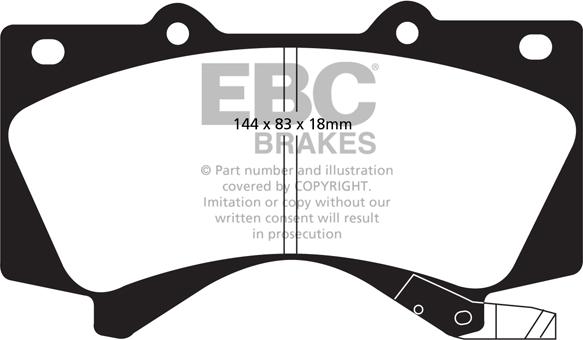 EBC Brakes DP61815 - Bremžu uzliku kompl., Disku bremzes adetalas.lv