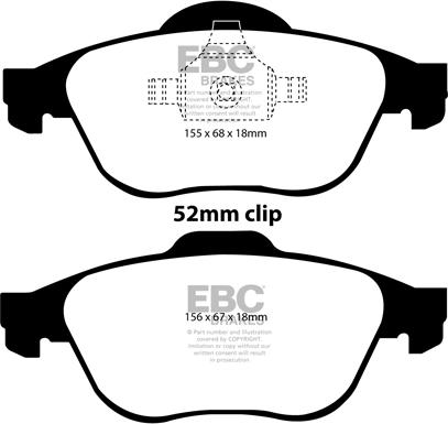 EBC Brakes DP41394R - Bremžu uzliku kompl., Disku bremzes adetalas.lv