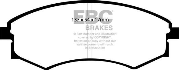 EBC Brakes DP21358 - Bremžu uzliku kompl., Disku bremzes adetalas.lv