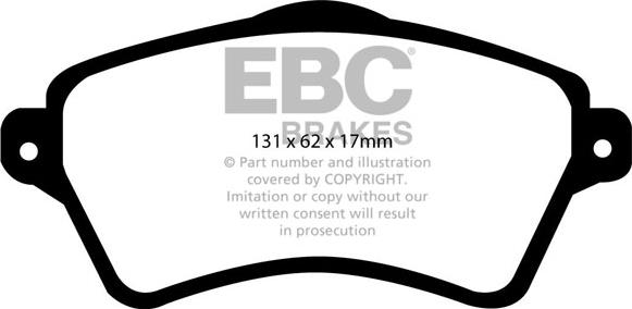 EBC Brakes DP61352 - Bremžu uzliku kompl., Disku bremzes adetalas.lv