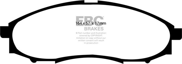 EBC Brakes DP1316 - Bremžu uzliku kompl., Disku bremzes adetalas.lv