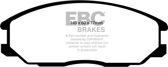 EBC Brakes DP1332 - Bremžu uzliku kompl., Disku bremzes adetalas.lv