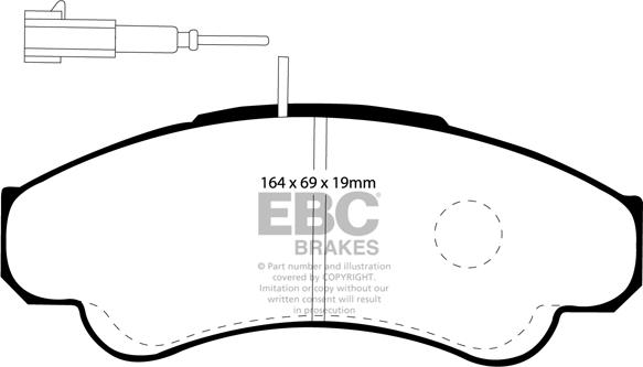 EBC Brakes DP1379 - Bremžu uzliku kompl., Disku bremzes adetalas.lv