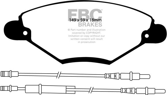 EBC Brakes DP21371 - Bremžu uzliku kompl., Disku bremzes adetalas.lv