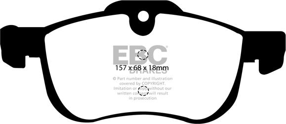 EBC Brakes DP1219 - Bremžu uzliku kompl., Disku bremzes adetalas.lv