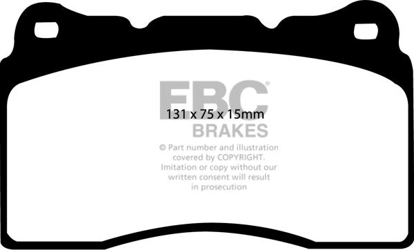 EBC Brakes DP31210C - Bremžu uzliku kompl., Disku bremzes adetalas.lv